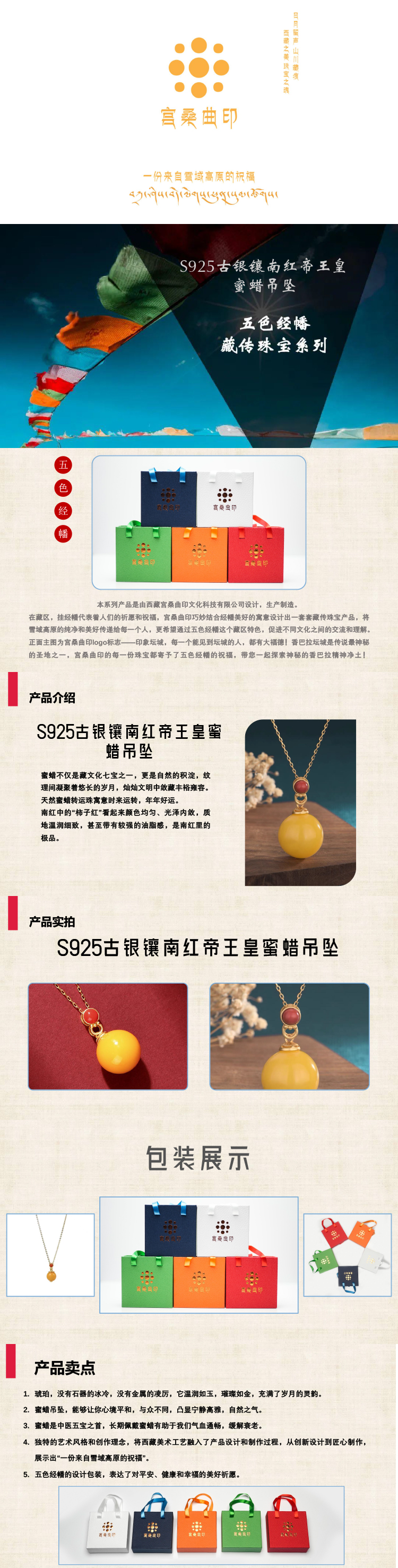 S925古银镶南红帝王皇蜜蜡吊坠详情图.jpg