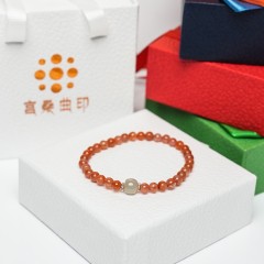 九紫离火鸿运冰飘南红串（五色经幡系列）	1件/盒